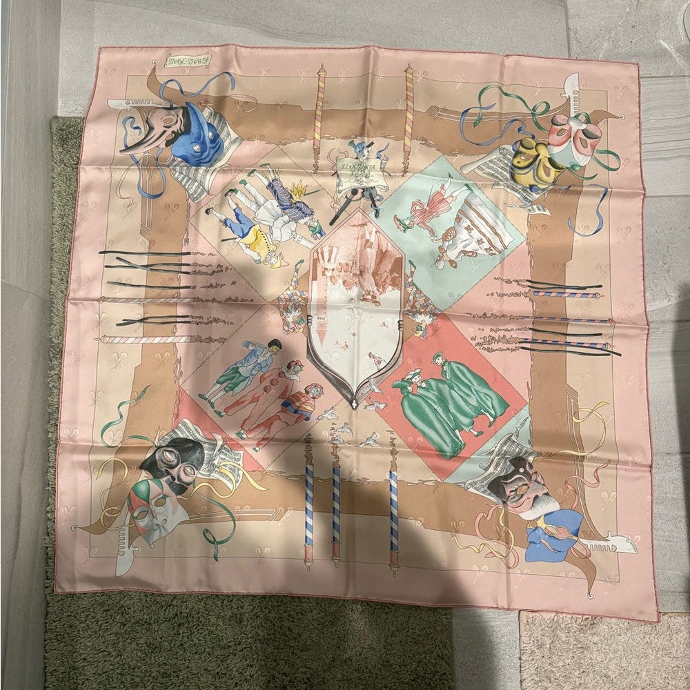 Hermes Silk Scarf